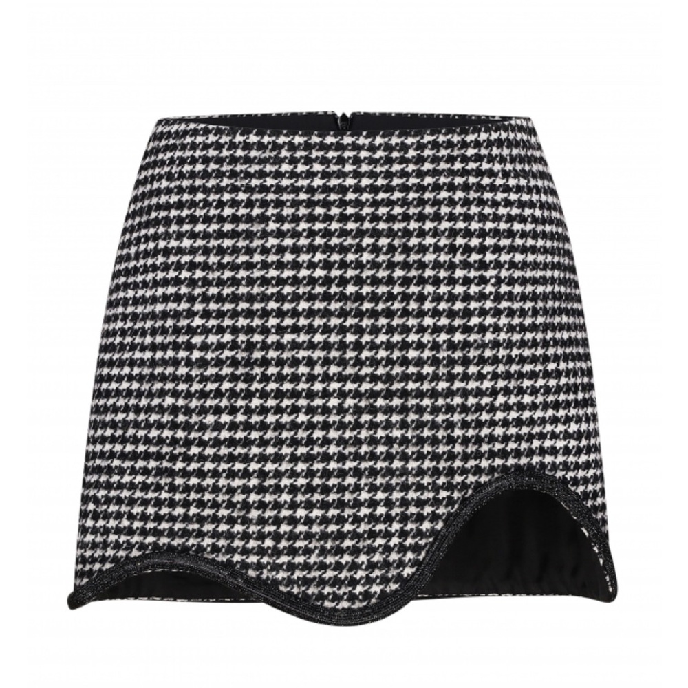 HOUNDSTOOTH CROPPED BLAZER and SKIRT - Picture 8 of 16